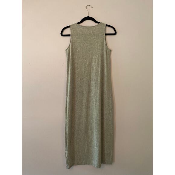 Eileen Fisher Gray Fine Jersey Tank Dress Sleeveless Midi Stretchy Women's XXS - Picture 6 of 9
